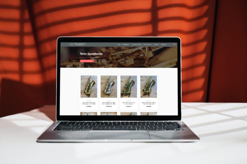 ecommerce web design for west yorkshire woodwind